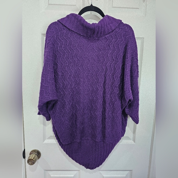 Ambiance Apparel Purple Women's Cardigan Sweater Large - Picture 4 of 5